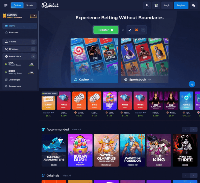 Rainbet Casino Evaluation